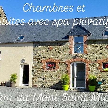 Le Relais De La Hardiesse 6Km Mont St Michel - Chambres Doubles - Suite Spa Privatif Courtils Zewnętrze zdjęcie